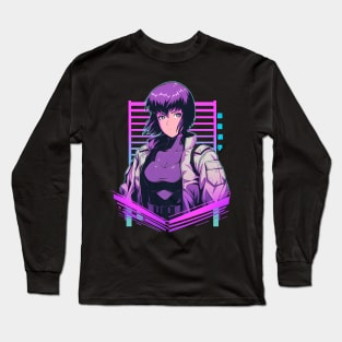 Synthwave GITS Long Sleeve T-Shirt